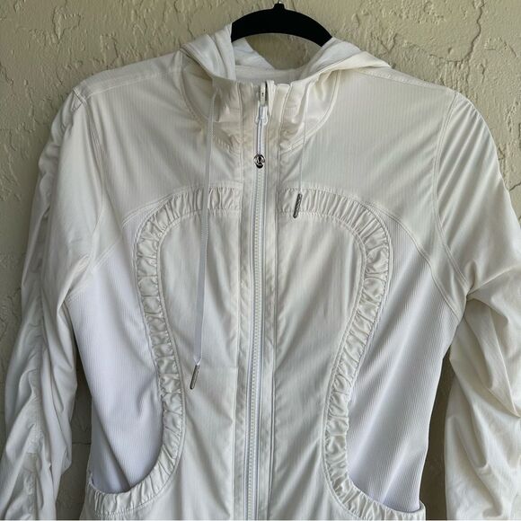 LULULEMON Dance Studio Jacket Women 6 Ruched Full Zip - Picture 2 of 11
